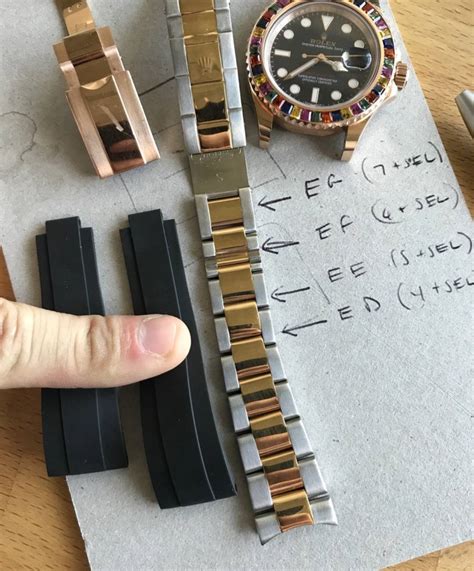 adjust fake rolex band|rolex oysterflex strap size chart.